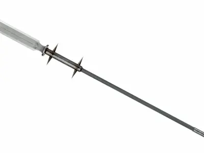 Demon spear Low-poly 3D model