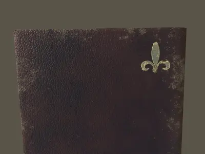 Antique Leather Book Free low-poly 3D model