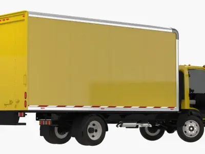 Box Truck Generic Simple Interior 3D model