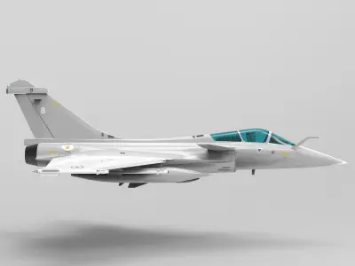 Rafale Multirole Fighter Jet 3D model