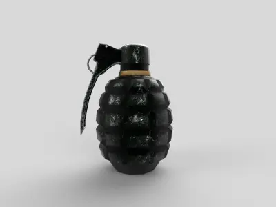Grenade Low-poly 3D model 8