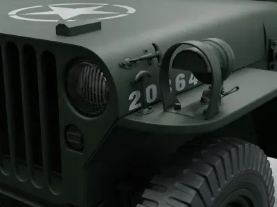 jeep willys 3D model