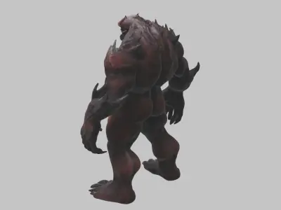 Skull Fantasy Monster Low-poly 3D model