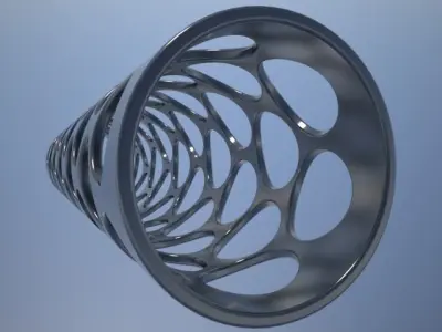 Ventilated tube 3D model