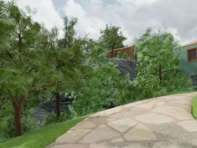 Mountain Village 3D model 2