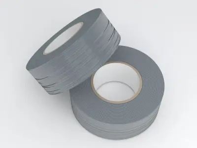 Duct Tape Silver 3D model
