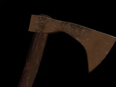 Norge Throwing Axe Low-poly 3D model
