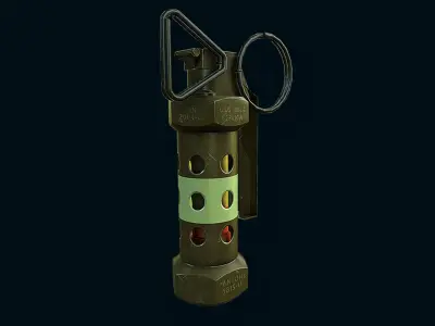 M84 Hand Grenade Bomb Gaming Model  Low-poly 3D model