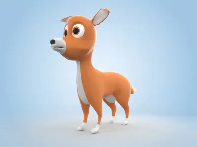 Cartoon Dog 3D model