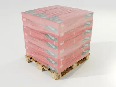 Pallet with Roof Shingles 3D model
