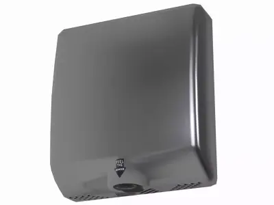 Automatic Hand Dryer Stainless Steel Wall Mounted Restroom Dryer Low-poly 3D model