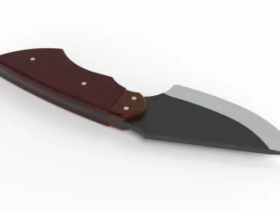 KNIFE Low-poly 3D model 14