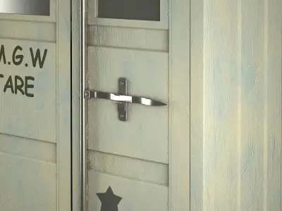 Sea Container Wardrobe in the Industrial Style 3D model