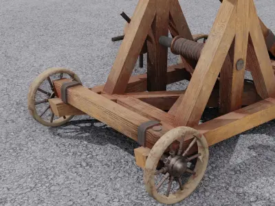 Catapult 3D model Low-poly 3D model purchase