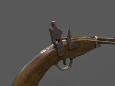 Bow gun Low-poly 3D model