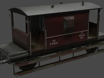 Break Van Low-poly 3D model