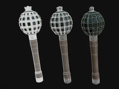 Frag Stick Grenade 3D model