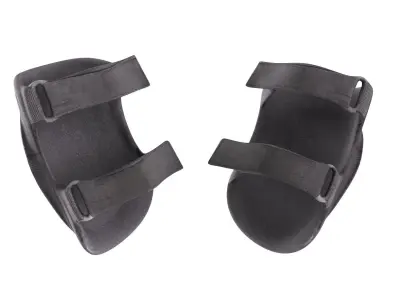 Military black knee pads 14 Low-poly 3D model