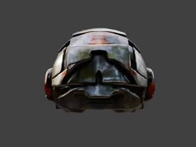 Metal Sentinel Low-poly 3D model