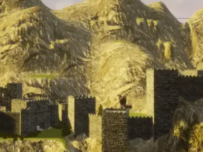 Mountain Fort 3D model