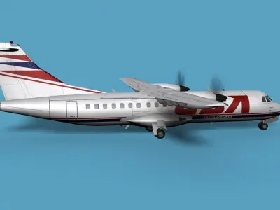 ATR  ATR-42-500 Czech Air 3D model