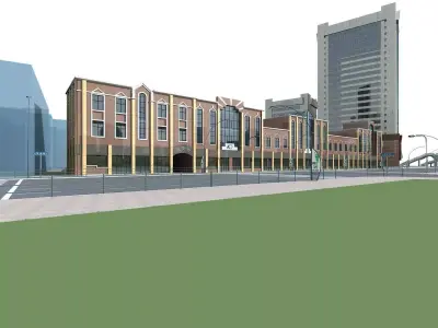Commercial Building 3D model 61