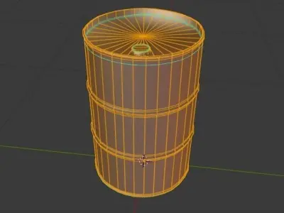 Rusty Oil Barrel Free low-poly 3D model