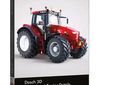 DOSCH 3D - Agricultural Tractor Details 3D model