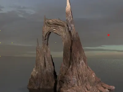 Mars Mountain Archway 2  3D model