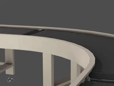Conveyor Low-poly 3D model