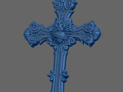 cross pendant 3D print model