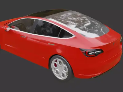 tesla model 3 3D model