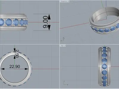 men ring 3D print model