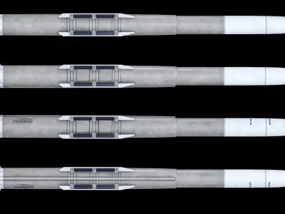 PAC-3 MSE Air Defense Missile PBR 3D model