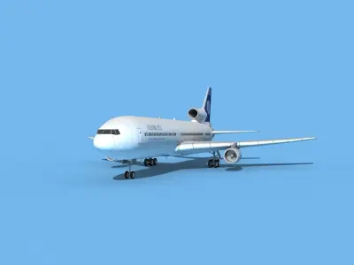 Lockheed L-1011 TriStar GlobeJet 3D model