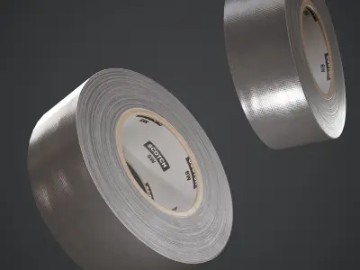 Scotch Tape Low-poly 3D model
