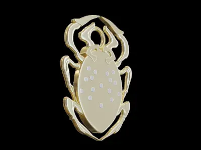 Blue Beetle Pendant 3D print model