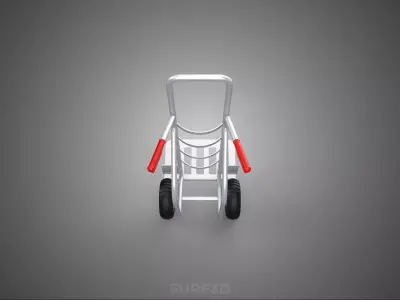 TRUNDLER HAND TRUCK HANDCART BAG SACK TROLLEY BARROW BOX PALLET 3D model