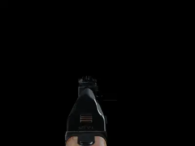 AK-47 rifle 3D model 3D model