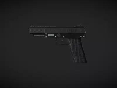 Handgun Low-poly 3D model buy