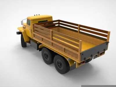 Truck Ural-4320 3D model by maryamarrumi