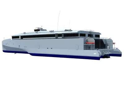 Austal Super Fast Yacht 3D model