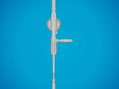 Flamethrower Low-poly 3D model get