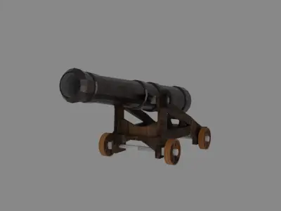 Galleon Cannon 3D model