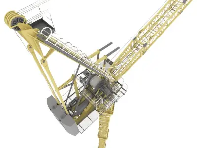 Construction Site Crane 3D model