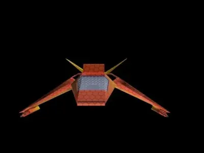 Space Fighter Sabre Free low-poly 3D model