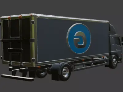 Delivery truck 3D Model 3D model by im3dking