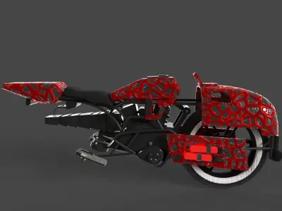 GAMEREADY SCI-FI MOTORCYLE PACK Low-poly 3D model