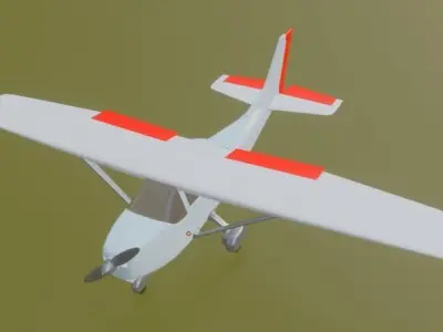 VULTEE BT-13 VALIANT Low-poly 3D model