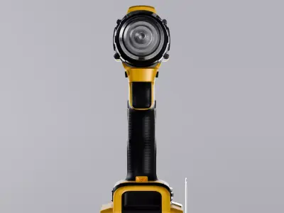 High-Detail DeWalt Cordless Drill Driver 3D model